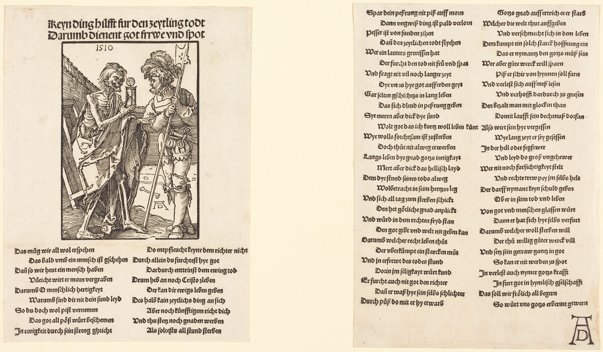 Death and the Lansquenet by Albrecht Dürer