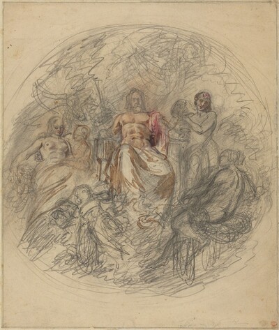 Study of Jove and Three Goddesses