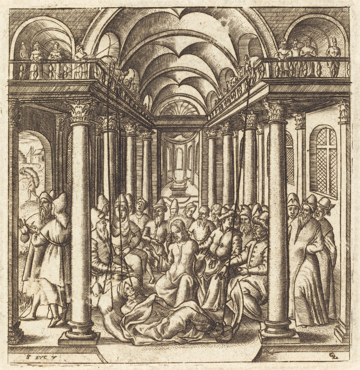 Christ Heals the Paralyzed Man by Léonard Gaultier