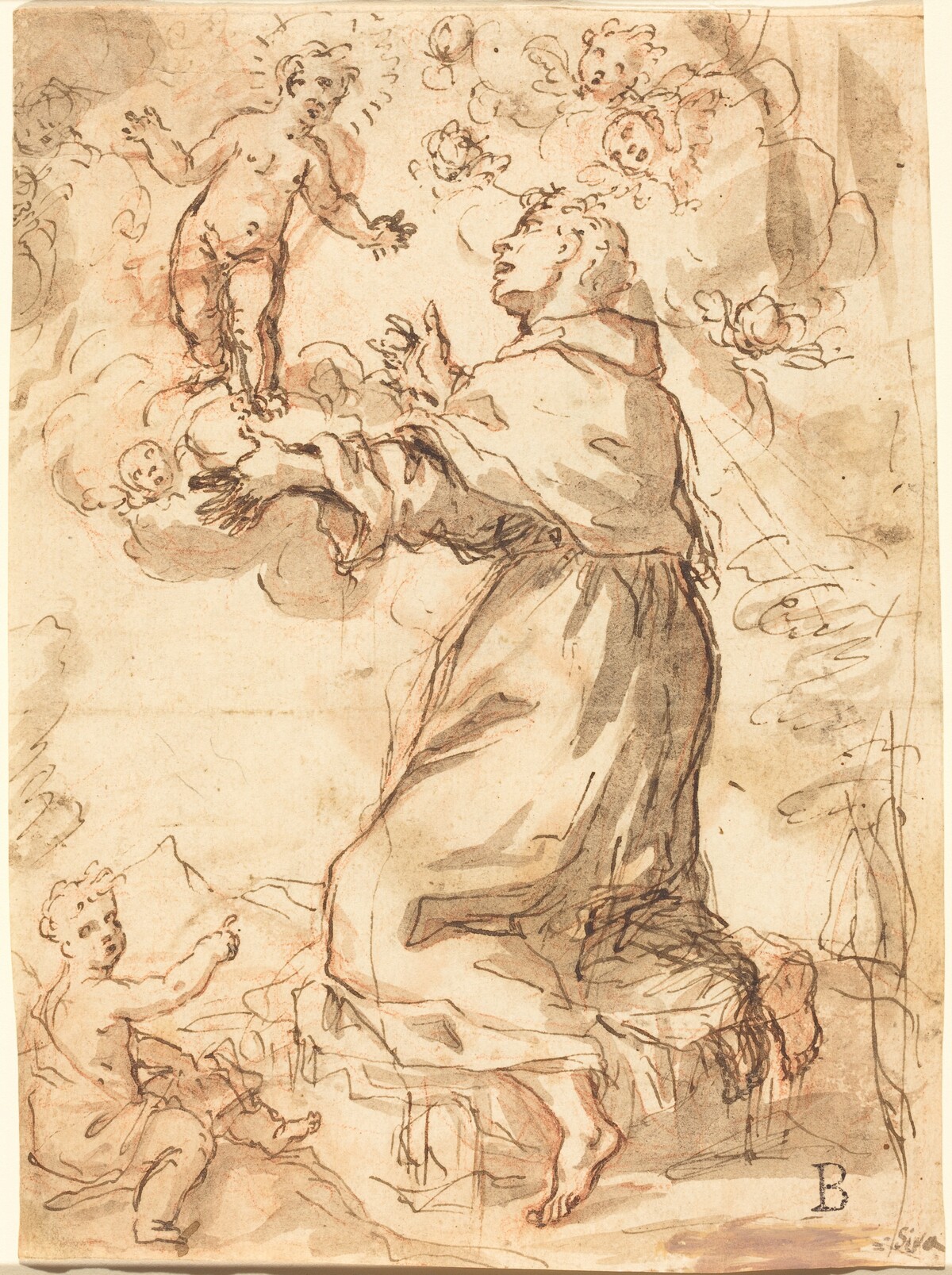 The Christ Child Appearing to Saint Francis by Venetian 17th Century