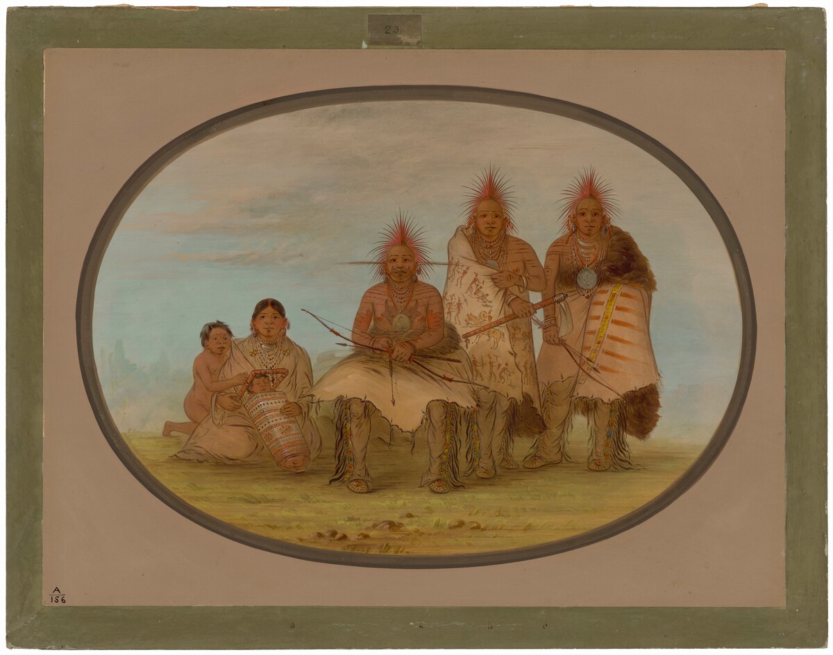 Pawnee Indians by George Catlin