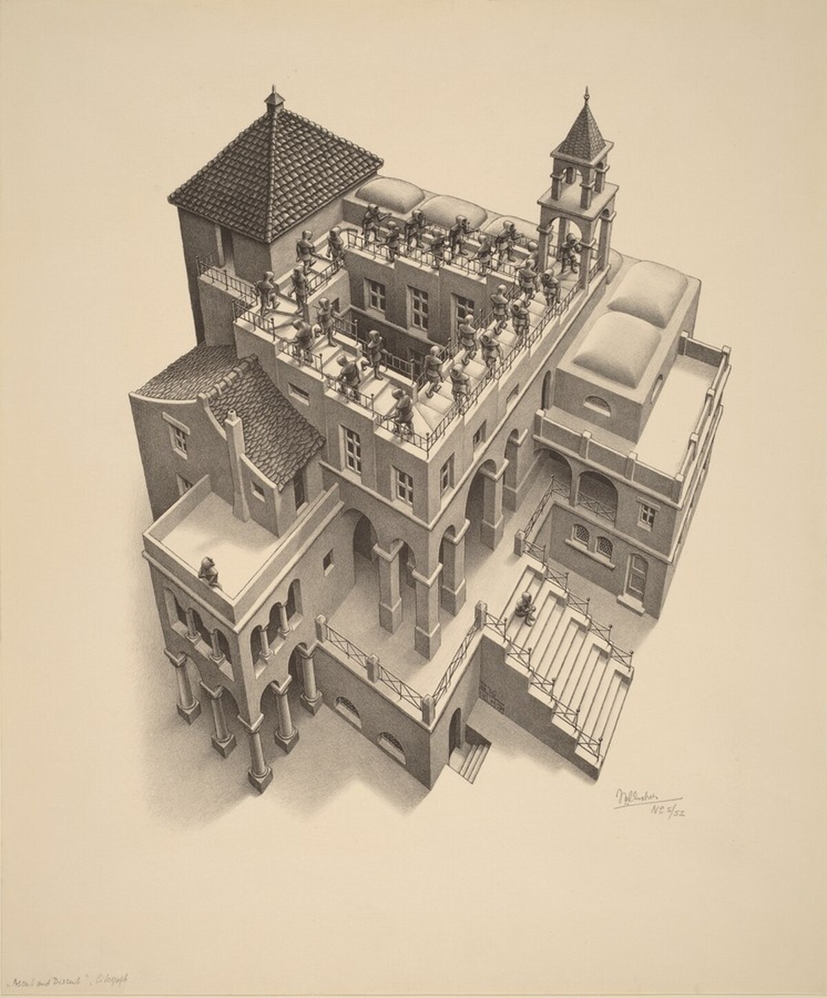 Ascending and Descending by M.C. Escher