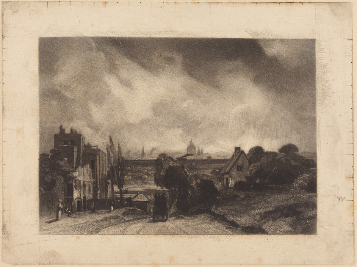 Sir Richard Steele's Cottages by David Lucas after John Constable