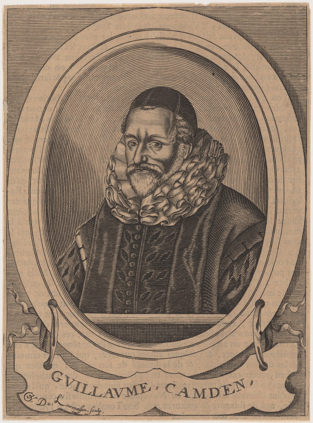 William Camden, Herald, Antiquary and Historian by Nicolas de Larmessin IV