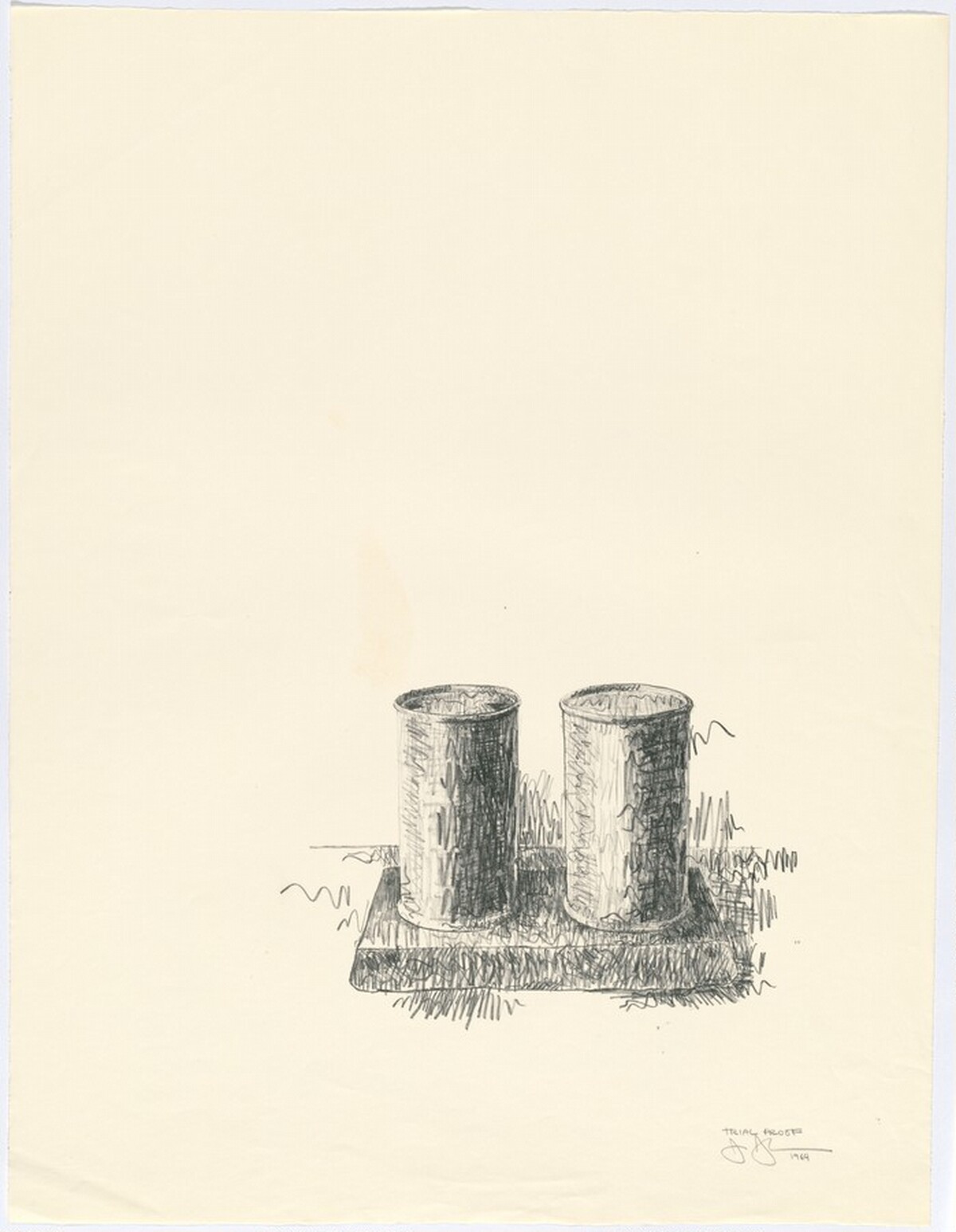 Ale Cans [trial proof] by Jasper Johns