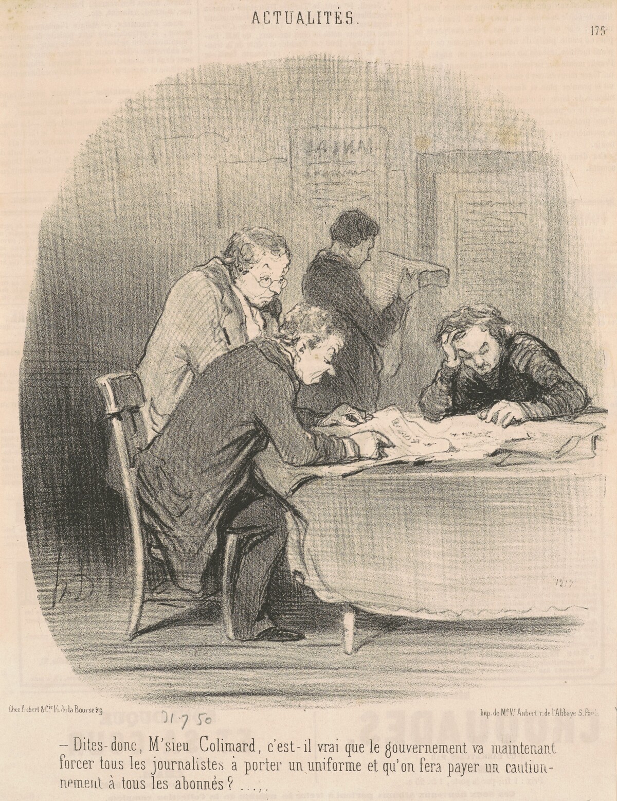 Dites donc, M'sieu Colimard ... by Honoré Daumier