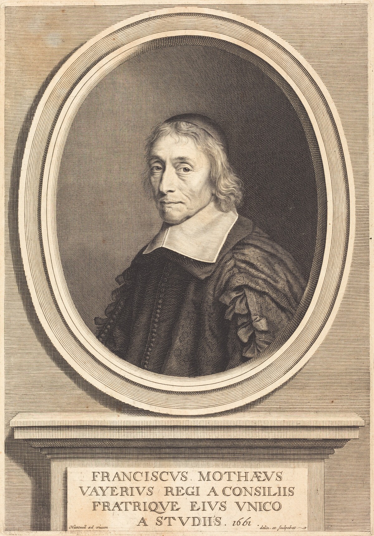 Francois de la Mothe Le Vayer by Robert Nanteuil
