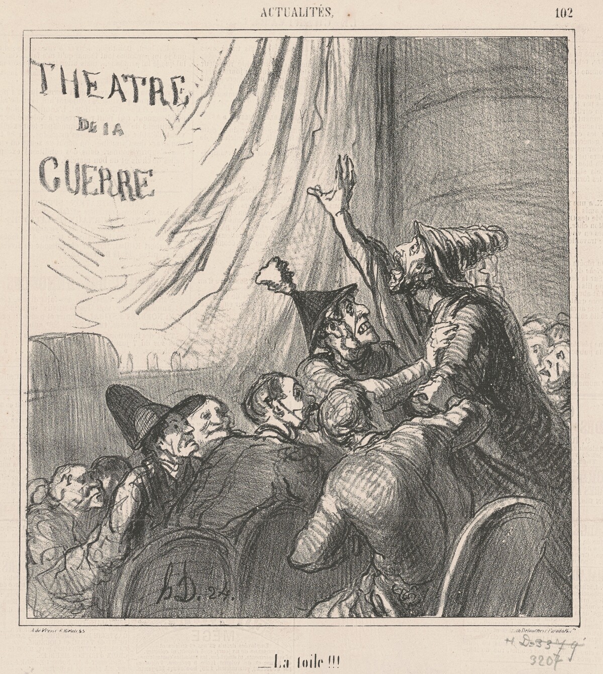 La toile!!! by Honoré Daumier