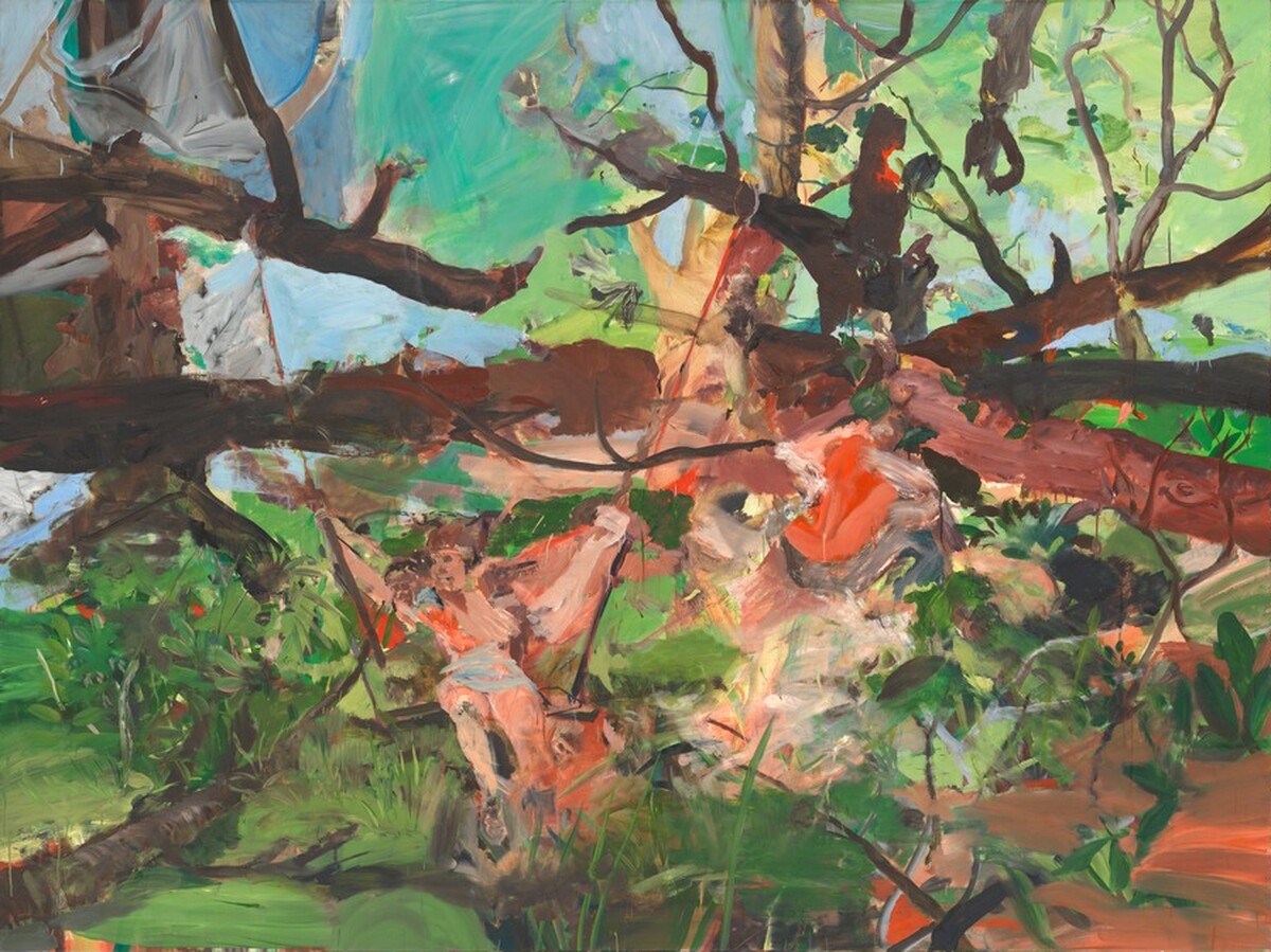 Girl on a Swing by Cecily Brown