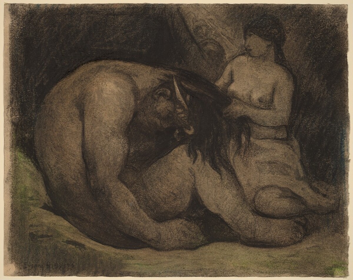 Samson and Delilah by Eugene Higgins