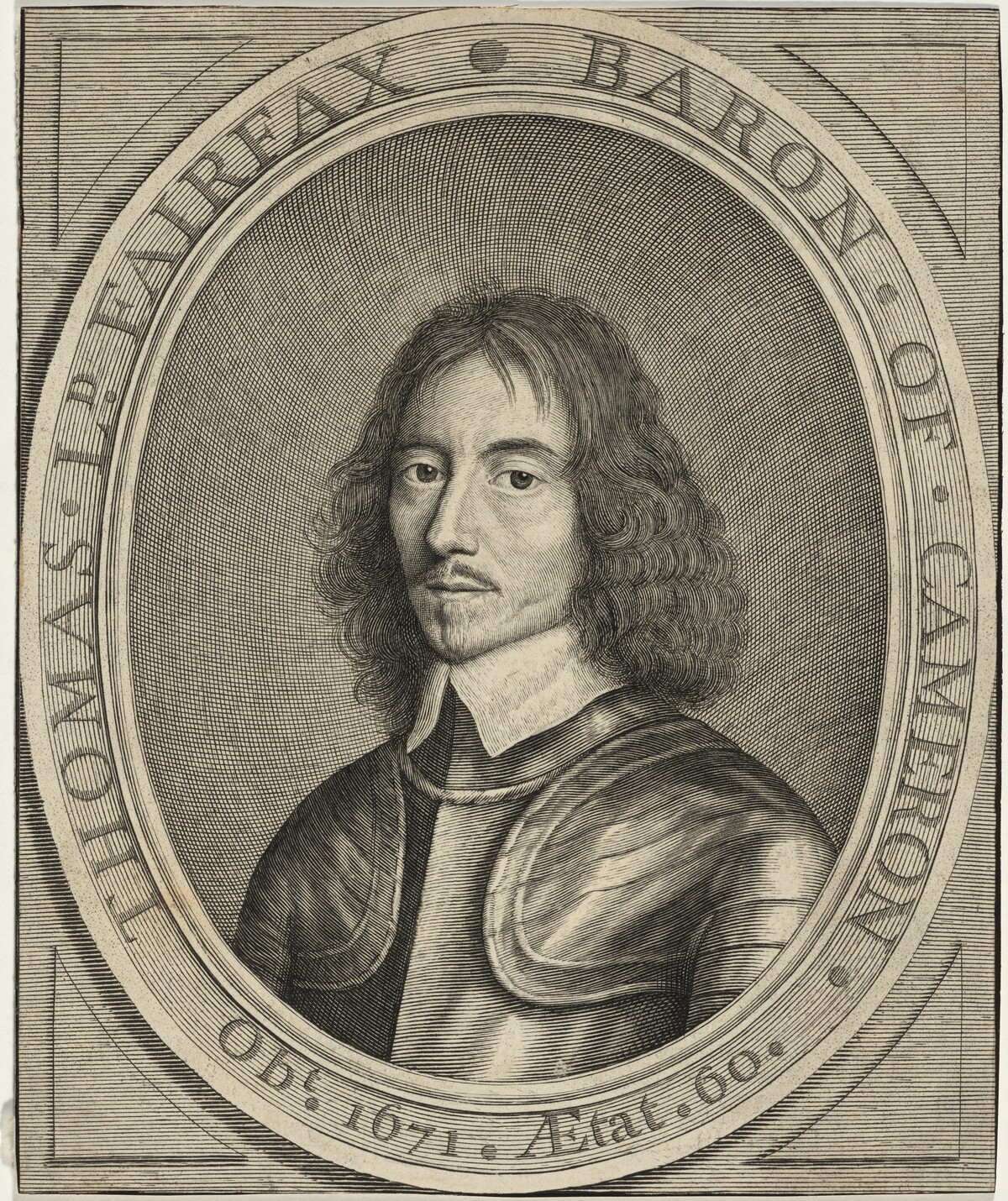 Lord Thomas Fairfax by William Faithorne after Robert Walker
