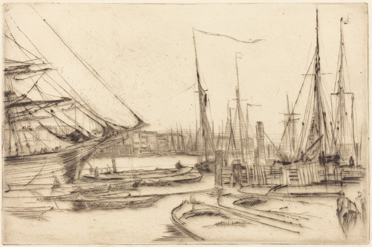 A Sketch from Billingsgate by James McNeill Whistler