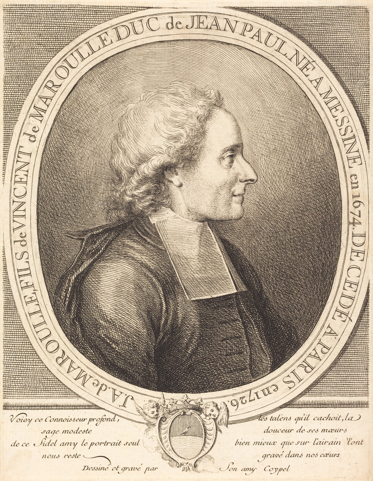 L'Abbe Jean-Antoine de Maroulle by Charles-Antoine Coypel