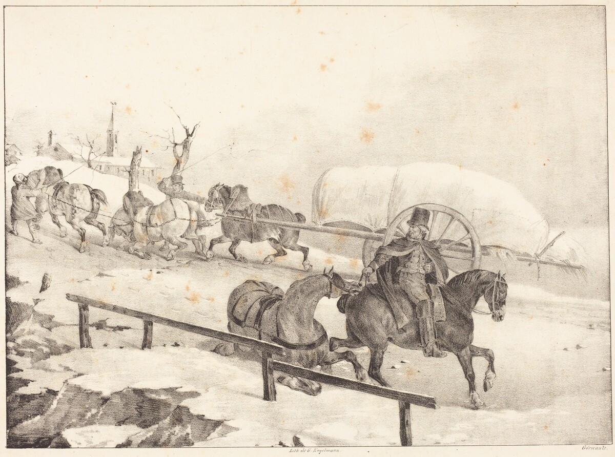 Wagoner Climbing a Hill (Roulier montant une cote) by Théodore Gericault