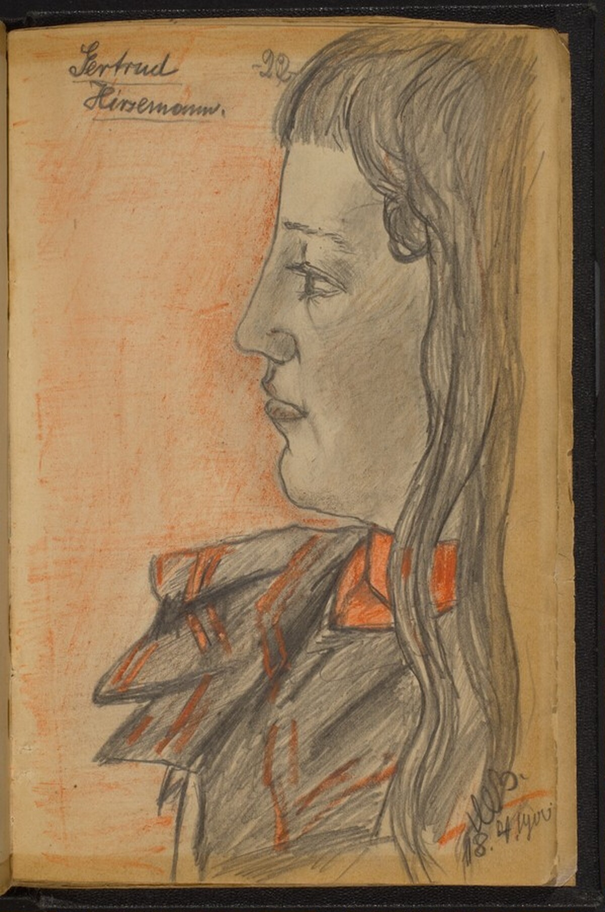 Study of Gertrud Hirsenmann by Max Beckmann