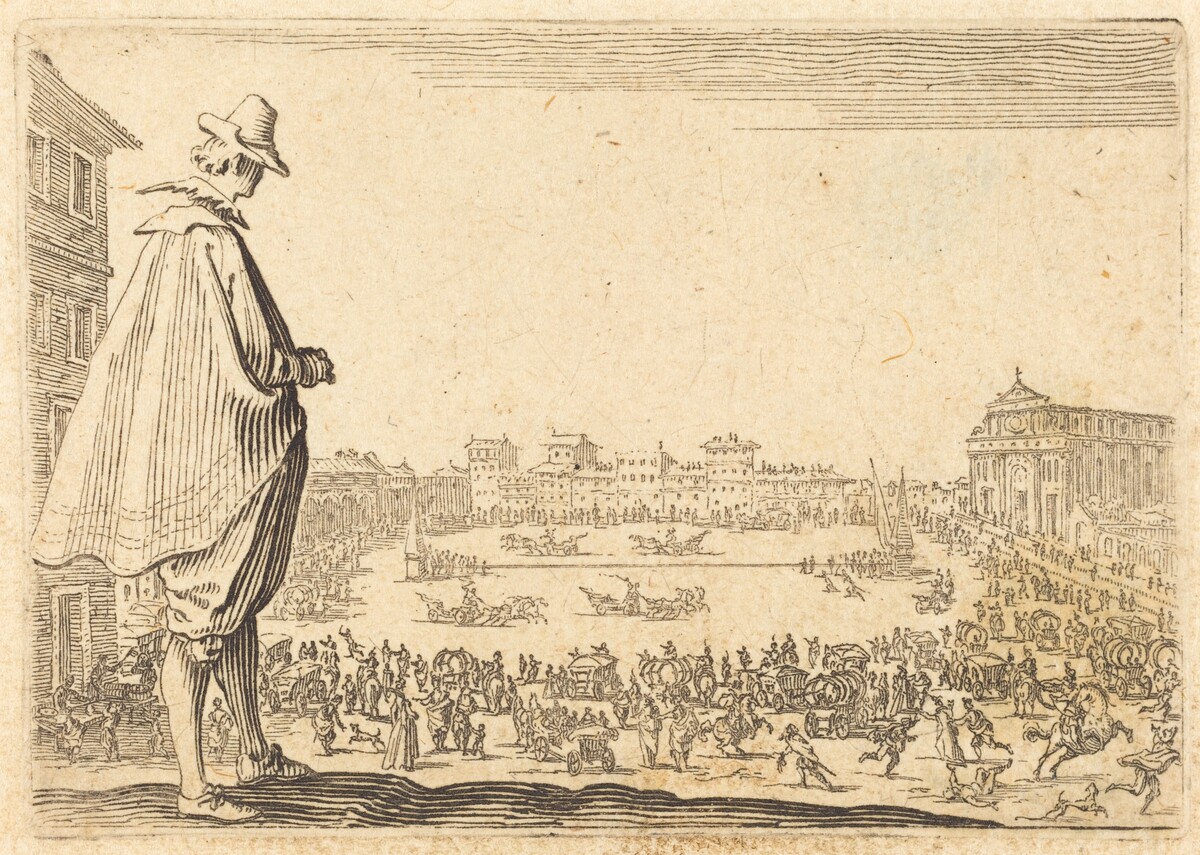 Piazza Santa Maria Novella, Florence by Jacques Callot