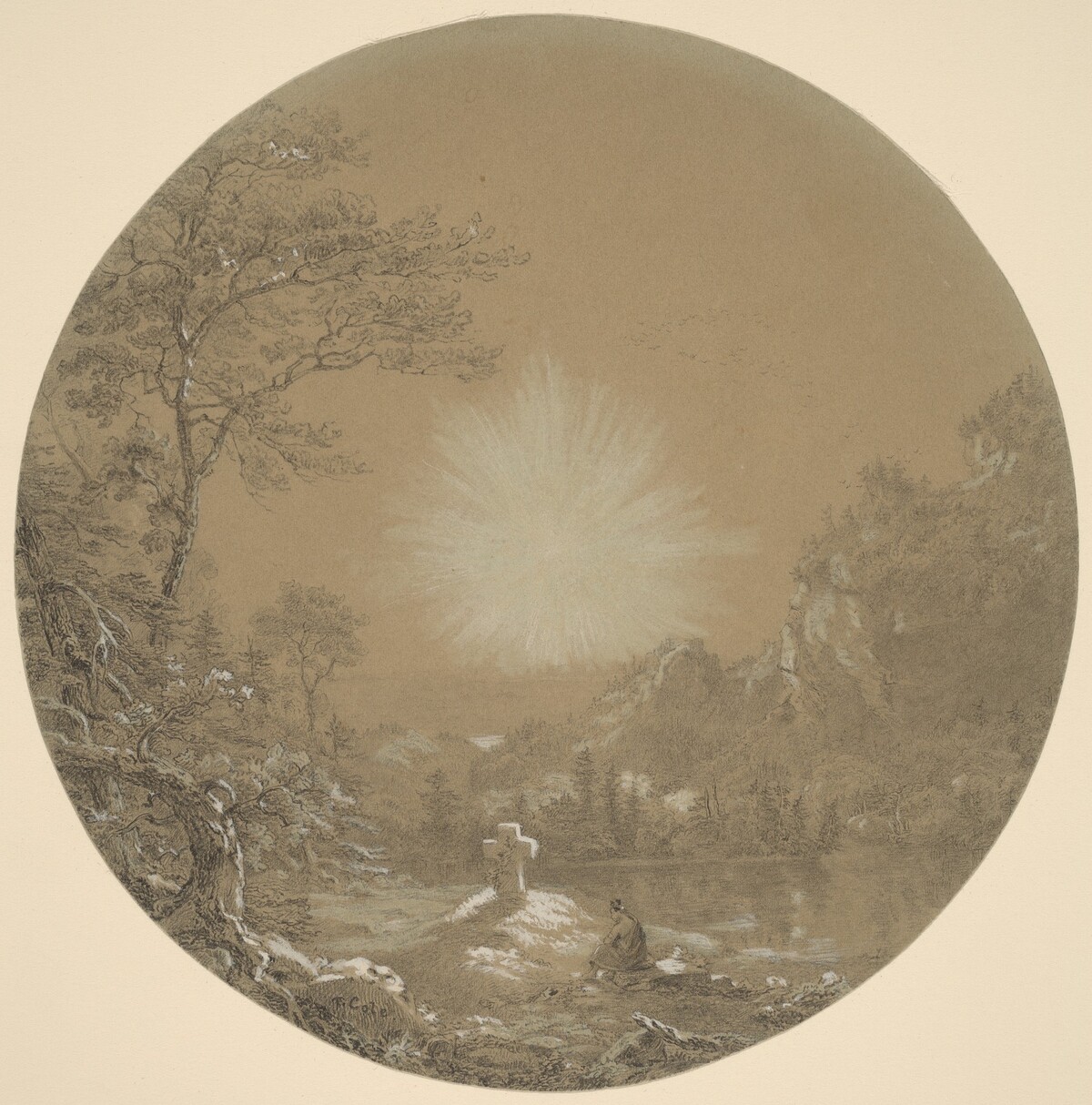 The Cross in the Wilderness by Thomas Cole