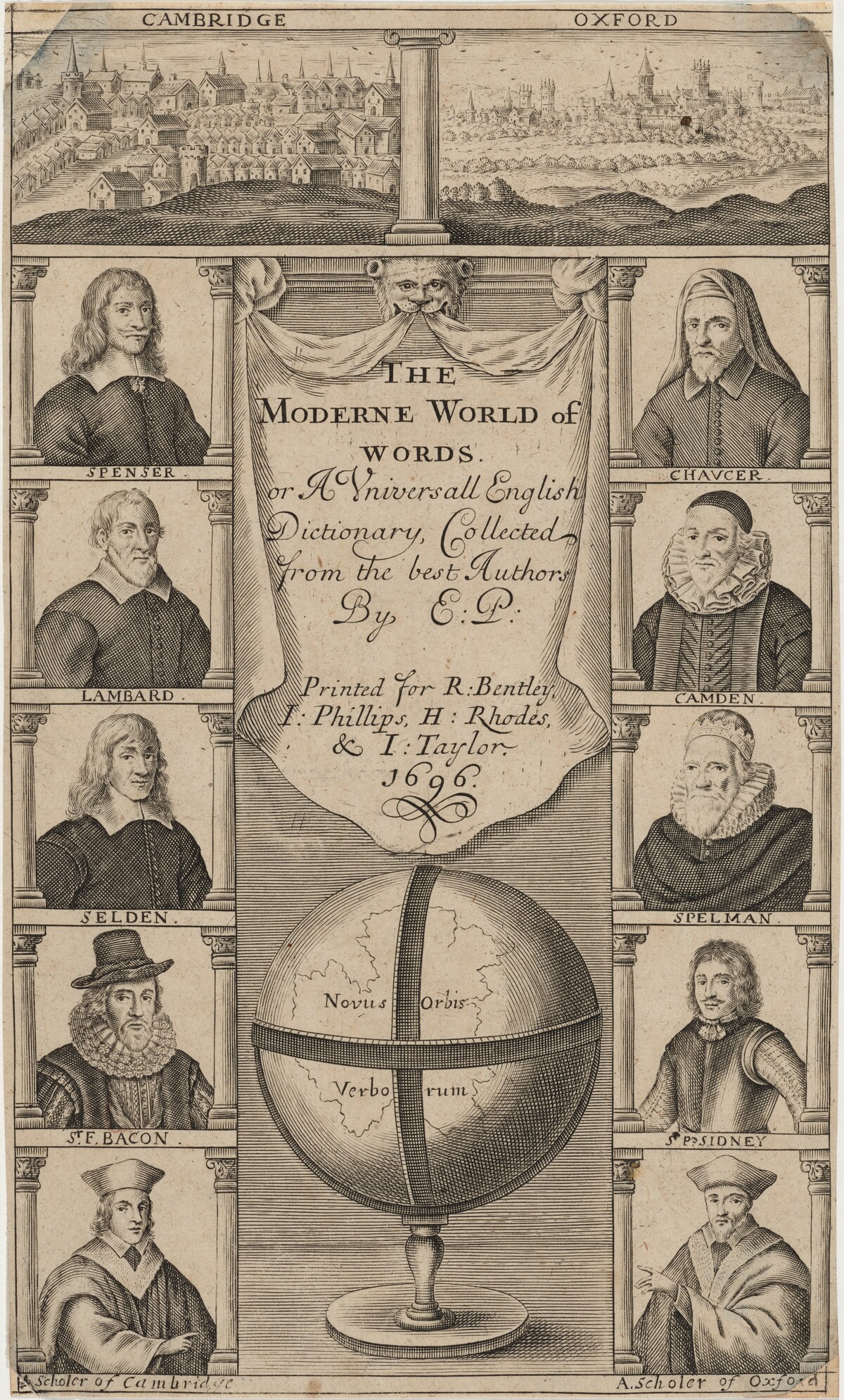 Title Page to the Moderne World of Words, or A Universal English Dictionary by Unknown Artist