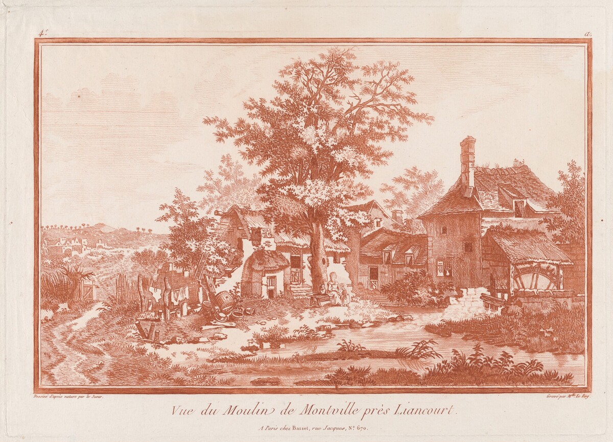 Four Landscapes after Le Sueur by Mademoiselle Le Roy, after Louis Le Sueur