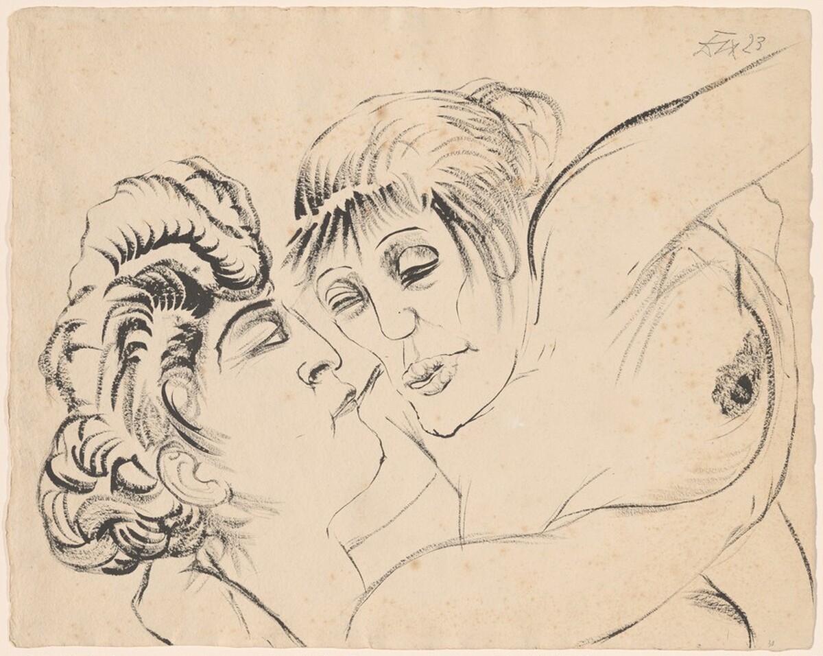 Zwei Weiber by Otto Dix