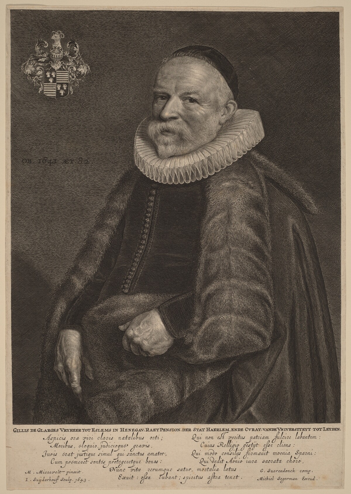 Gillis de Glarges by Jonas Suyderhoff after Michiel van Miereveld