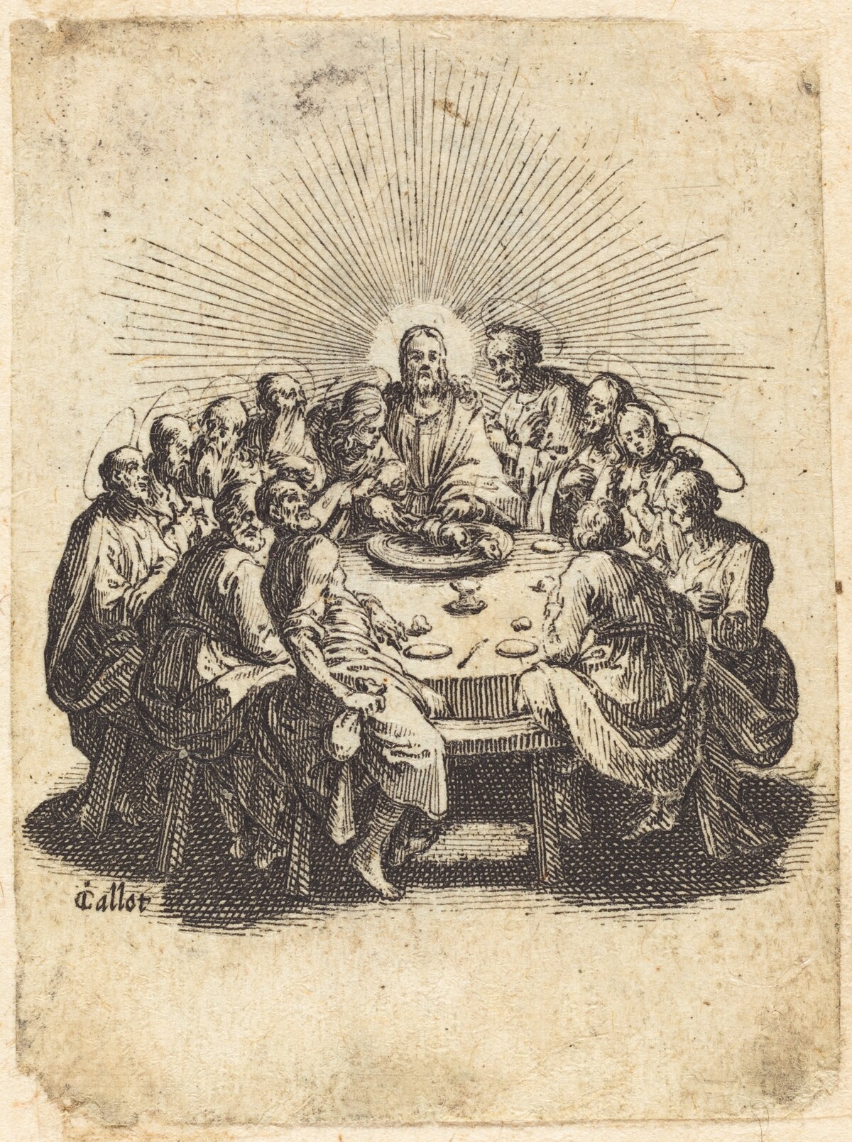 The Last Supper by Jacques Callot