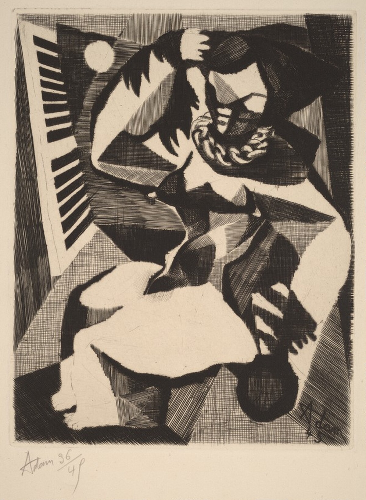 Femme Au Mirror by Henri-Georges Adam