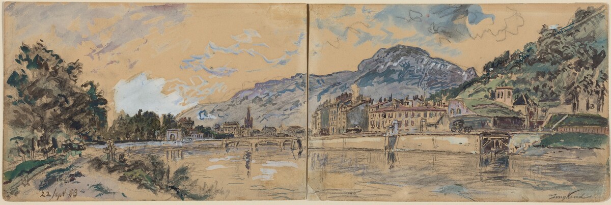 Grenoble by Johan Barthold Jongkind