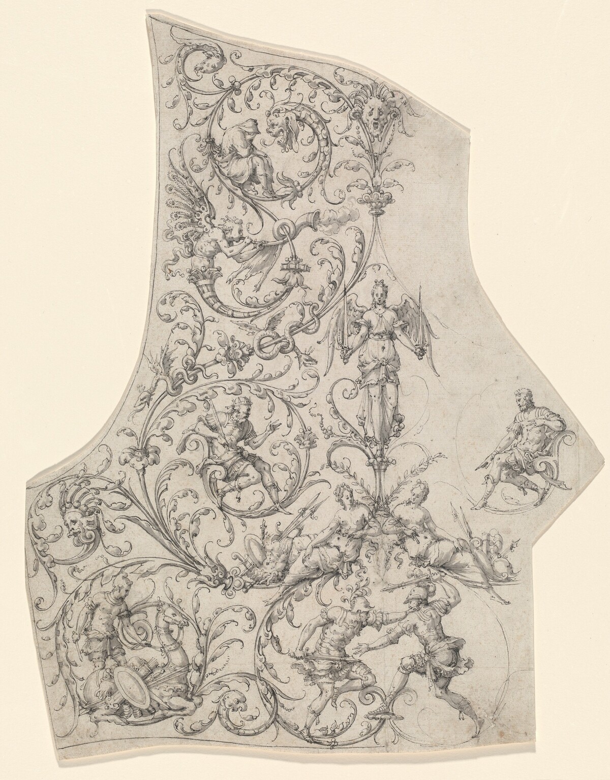 The Backplate of a Suit of Parade Armor by Etienne Delaune