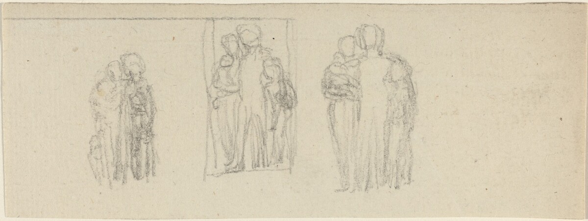 Three Groups of Figures (Parents and Children?) by John Flaxman