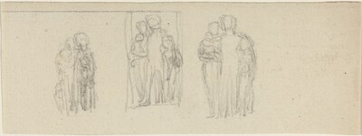 Three Groups of Figures (Parents and Children?)