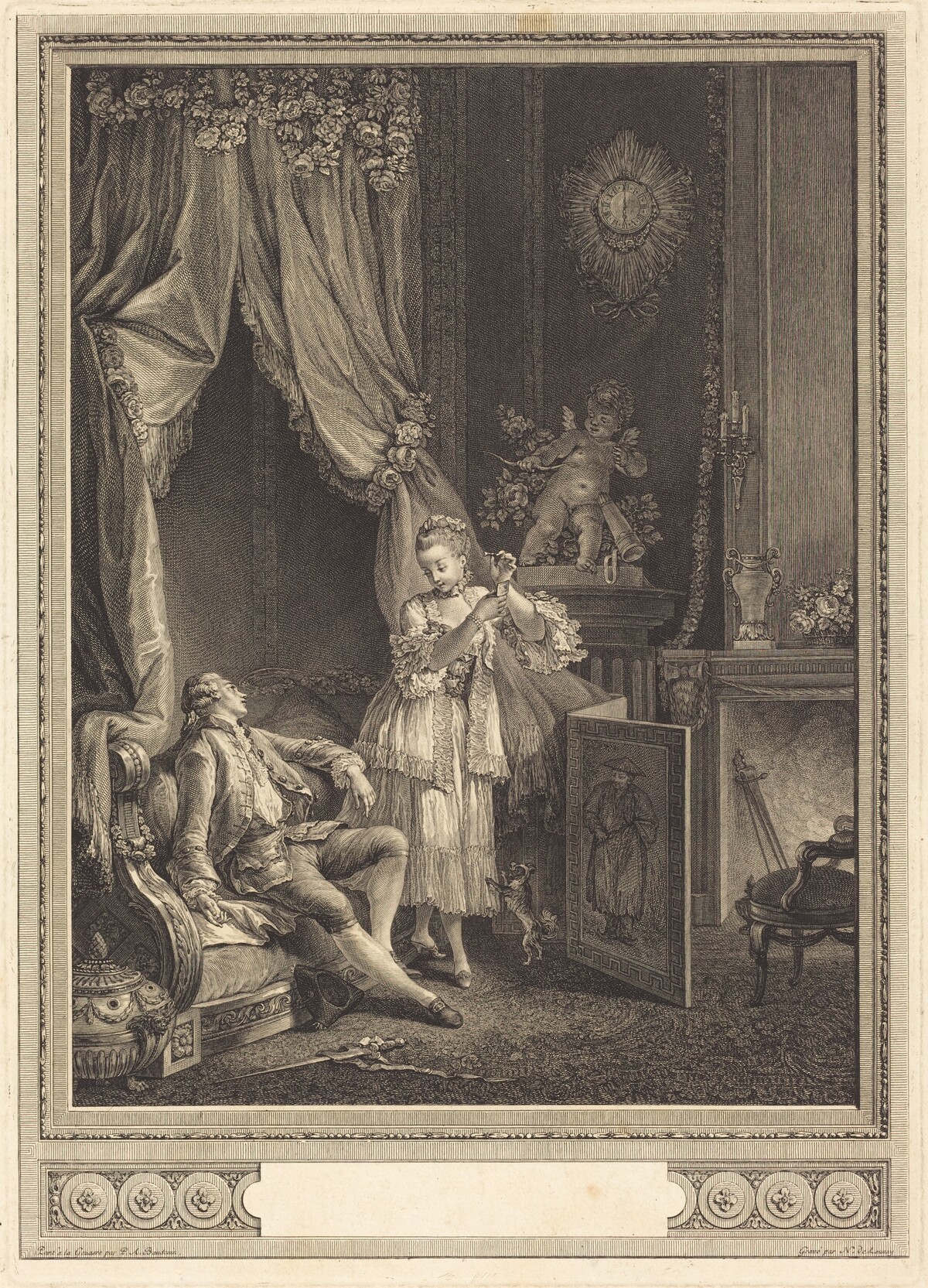 Le Carquois épuisé (The Empty Quiver) by Nicolas Delaunay after Pierre-Antoine Baudouin