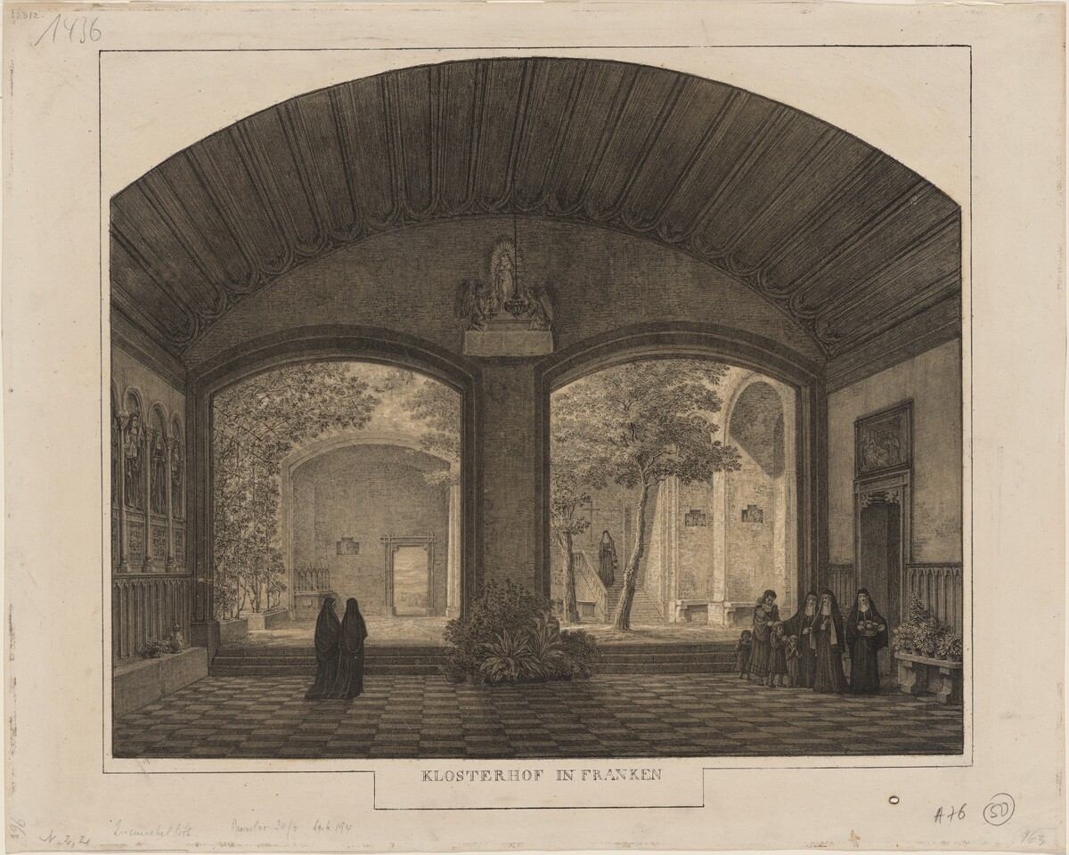 Klosterhof in Franken (Franconian Cloister) by Domenico Quaglio