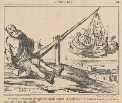 Archimède démontrant aux ingènieurs anglais ...