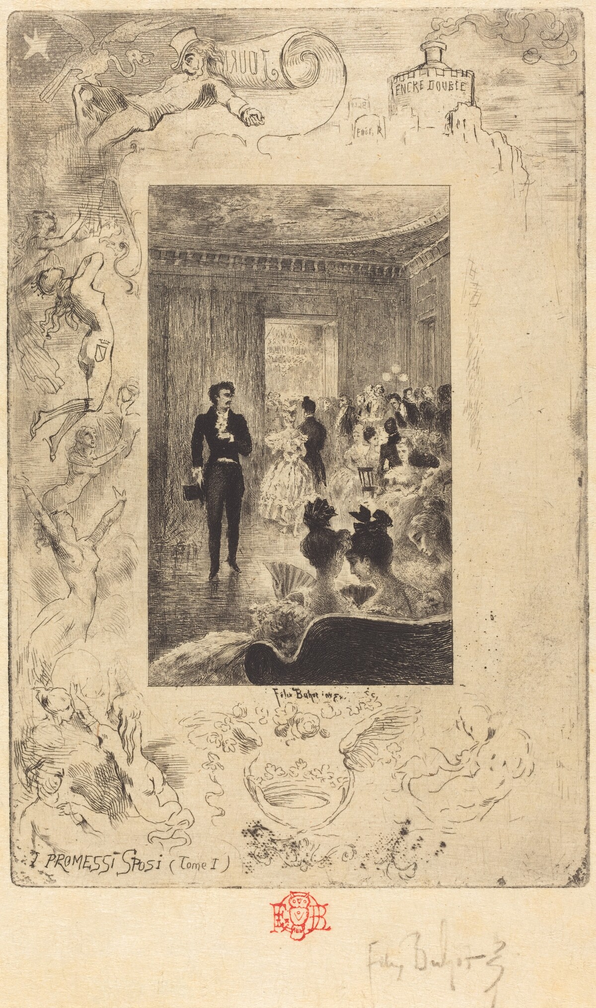 I Promessi Sposi (The Betrothed) by Félix-Hilaire Buhot