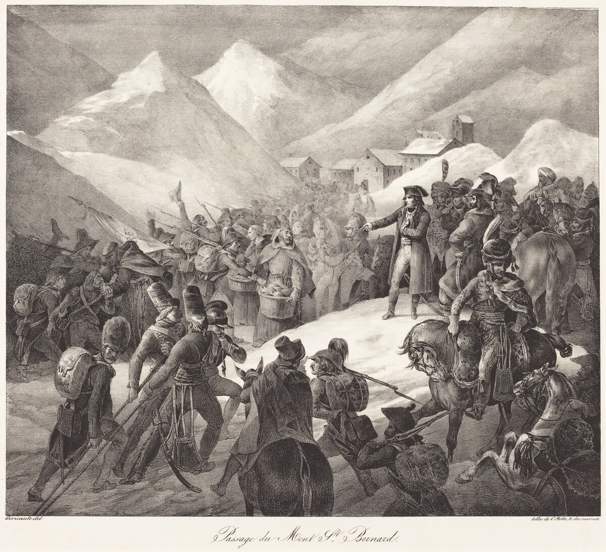 Passage du Mont St. Bernard (Napoleon's Army Crossing the St. Bernard Pass) by Théodore Gericault