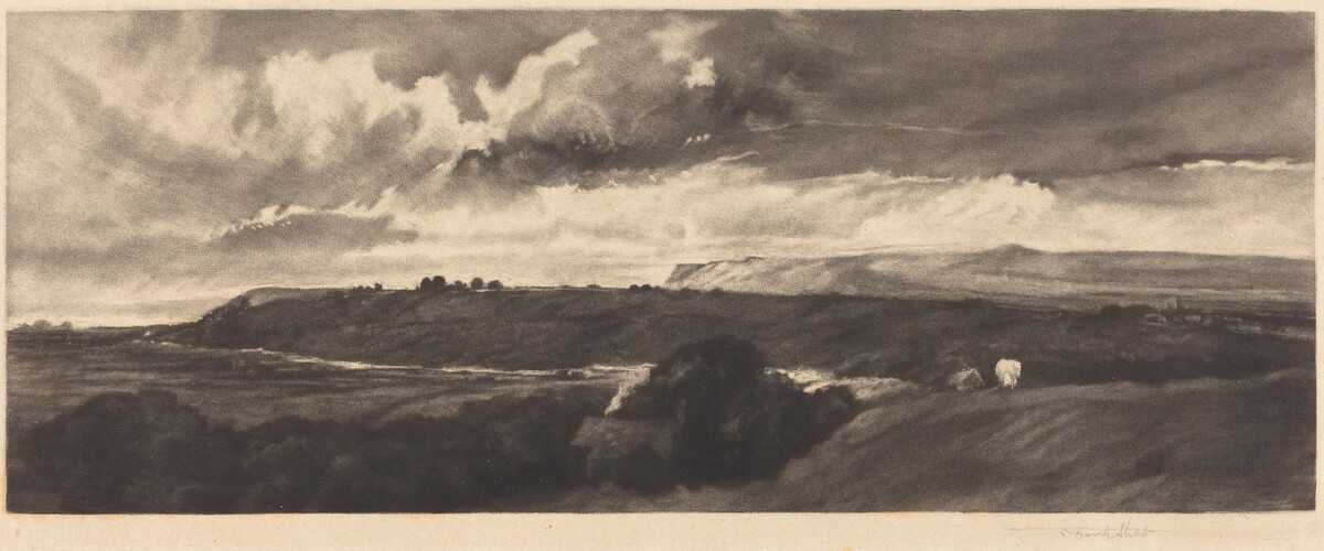 A Yorkshire Road by Frank Short, after Peter De Wint