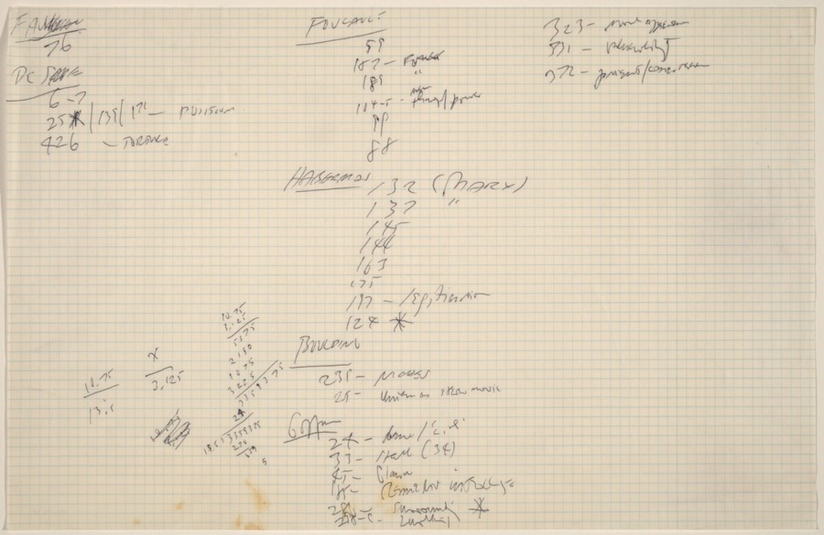 Sketch for "Building - Blocks for a Doorway" by Vito Acconci