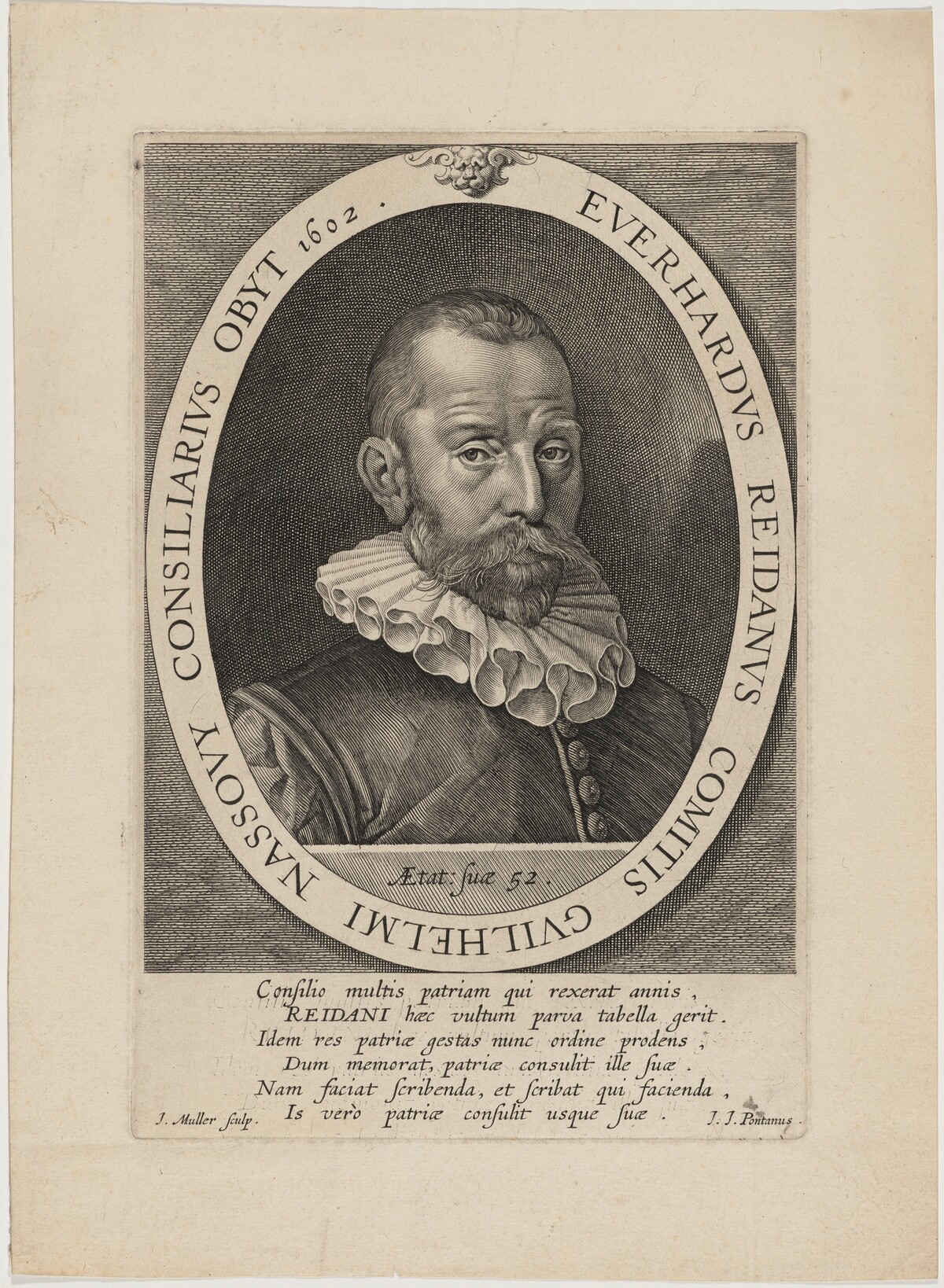 Everhard Reidan, Friend of William the Silent by Jan Muller