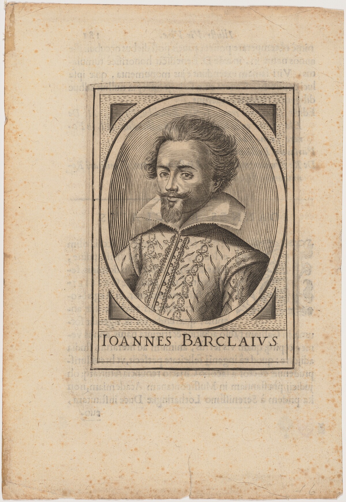 John Barclay by after Daniel Dumonstier