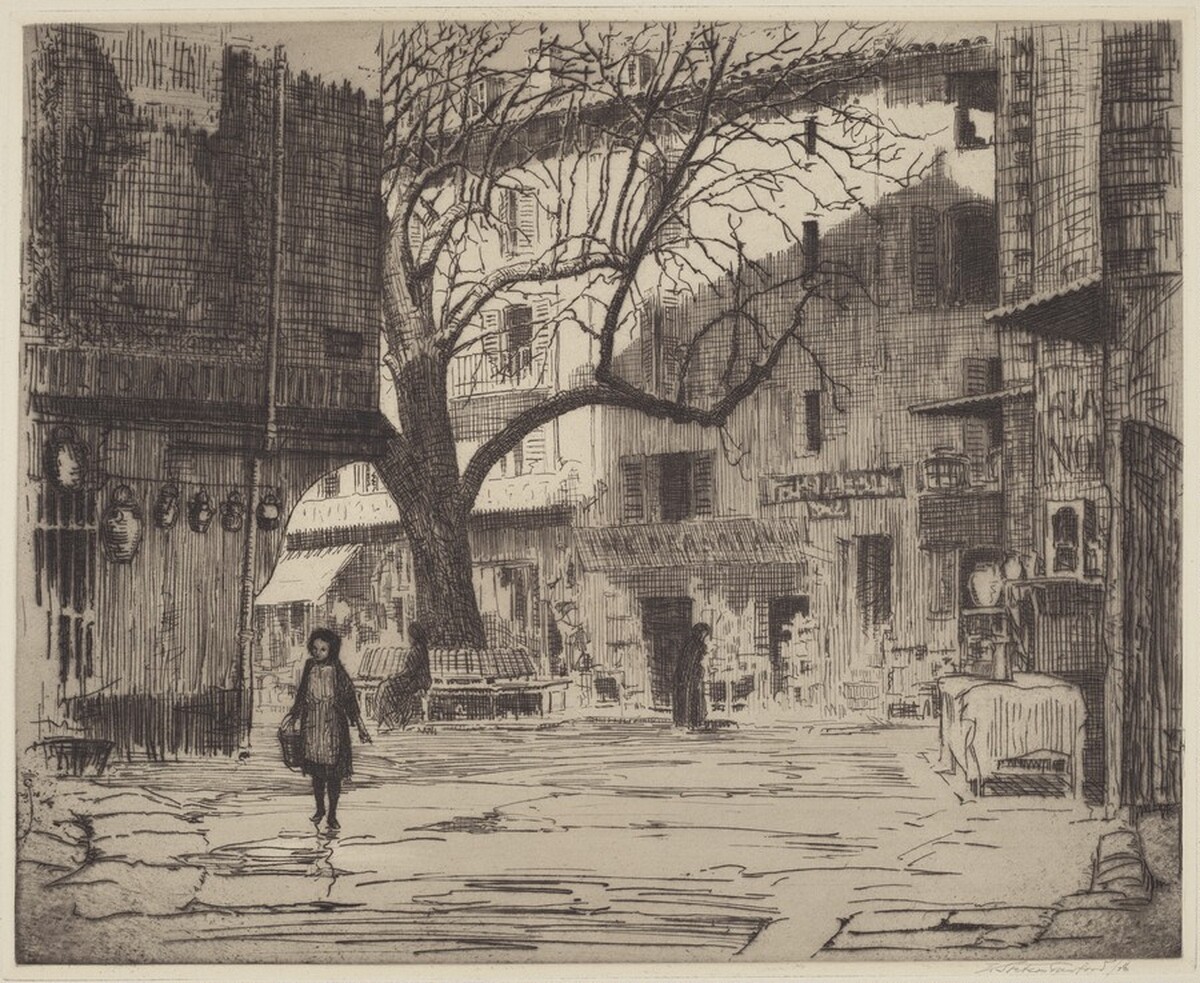 Place du Peyra by Earl Stetson Crawford