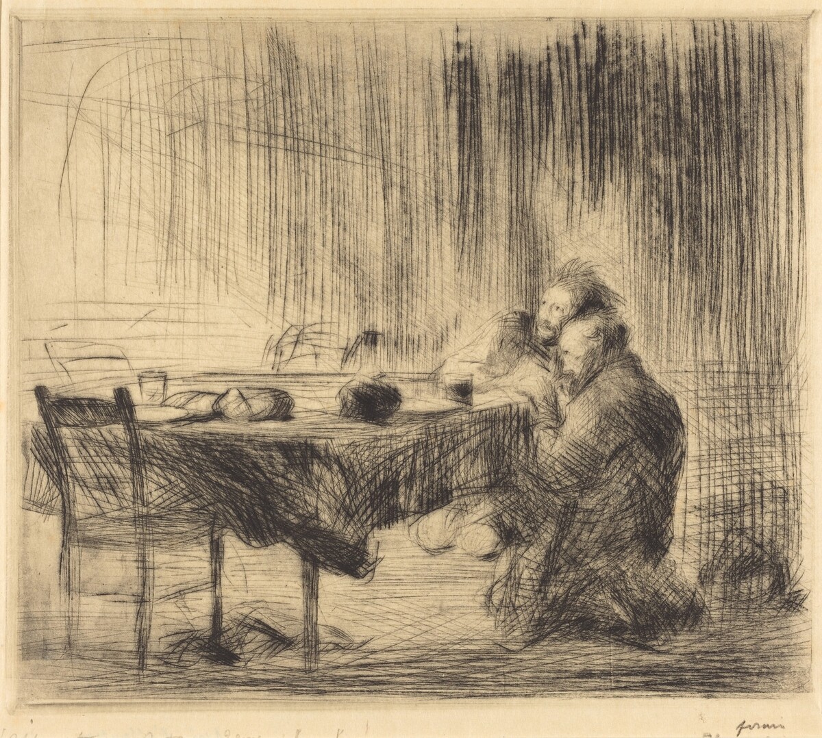 Après l'apparition (2e planche) (After the Vision) (second plate) by Jean-Louis Forain