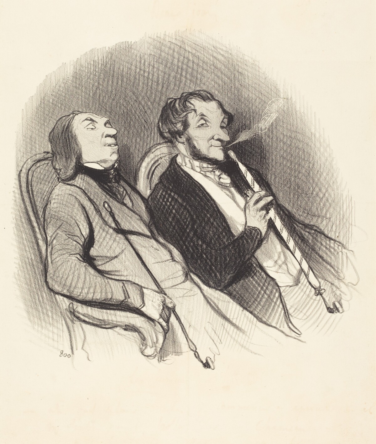 Les Fumeurs de Hadchids by Honoré Daumier