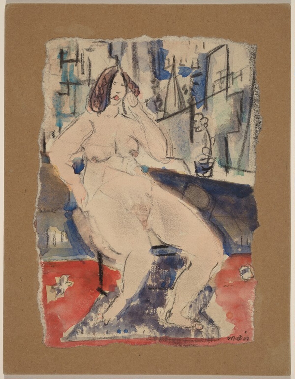 Seated Female Figure by John Marin