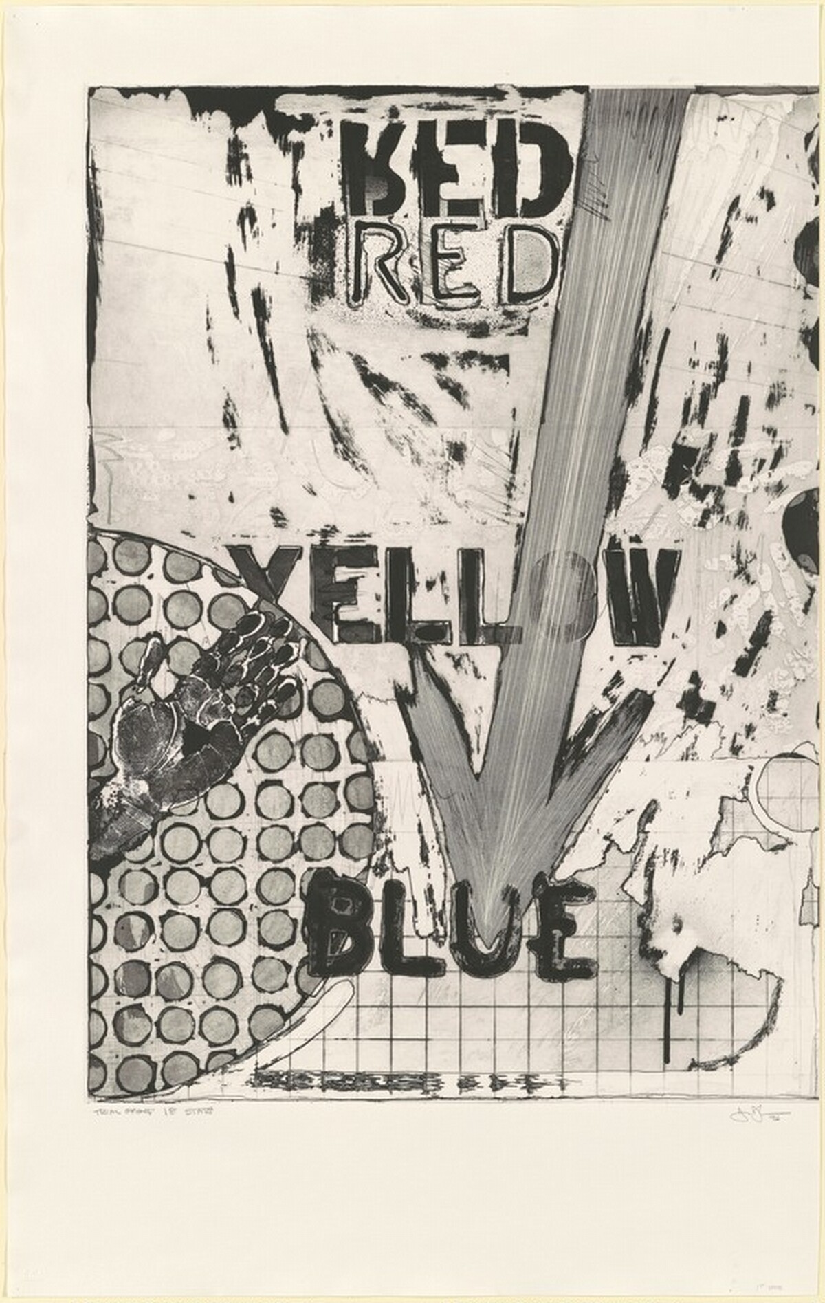 Untitled [trial proof of 1st state] by Jasper Johns