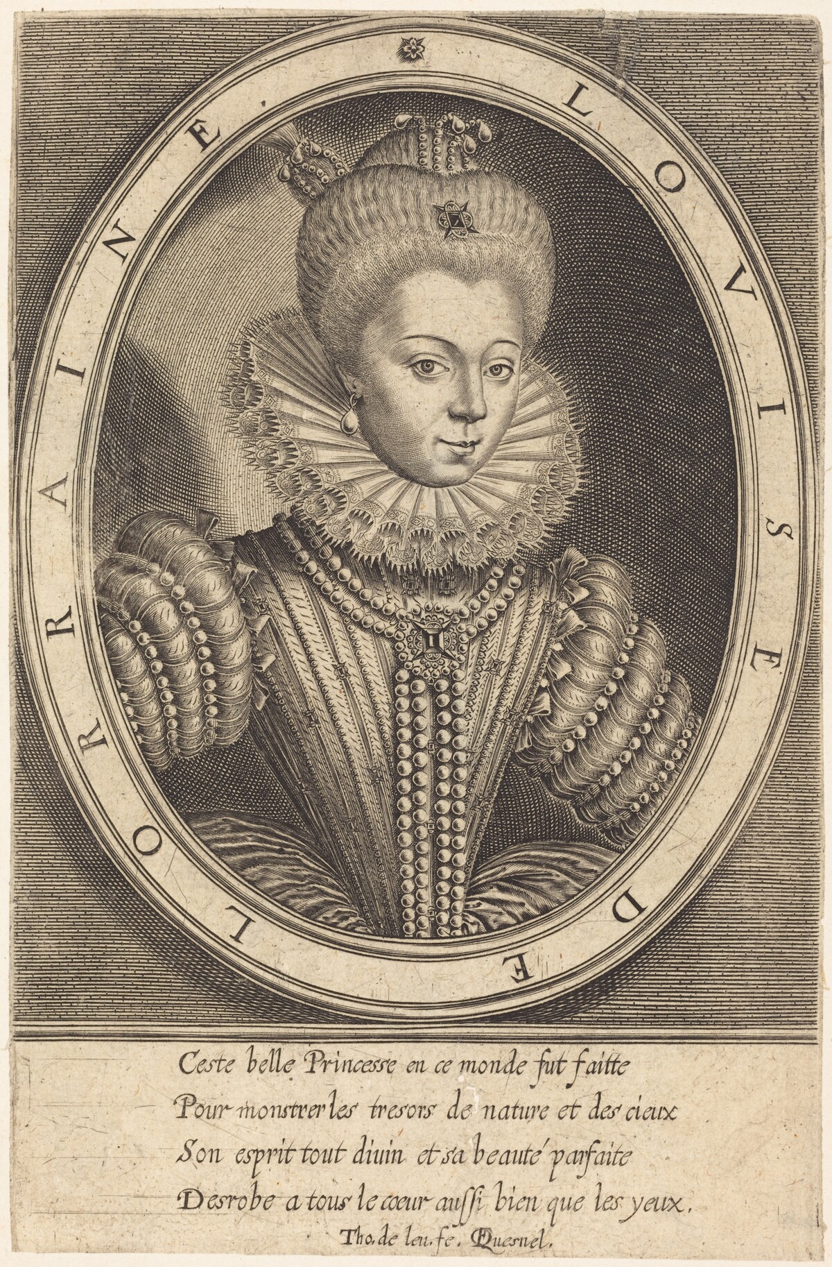 Louise de Lorraine by Thomas de Leu after François Quesnel
