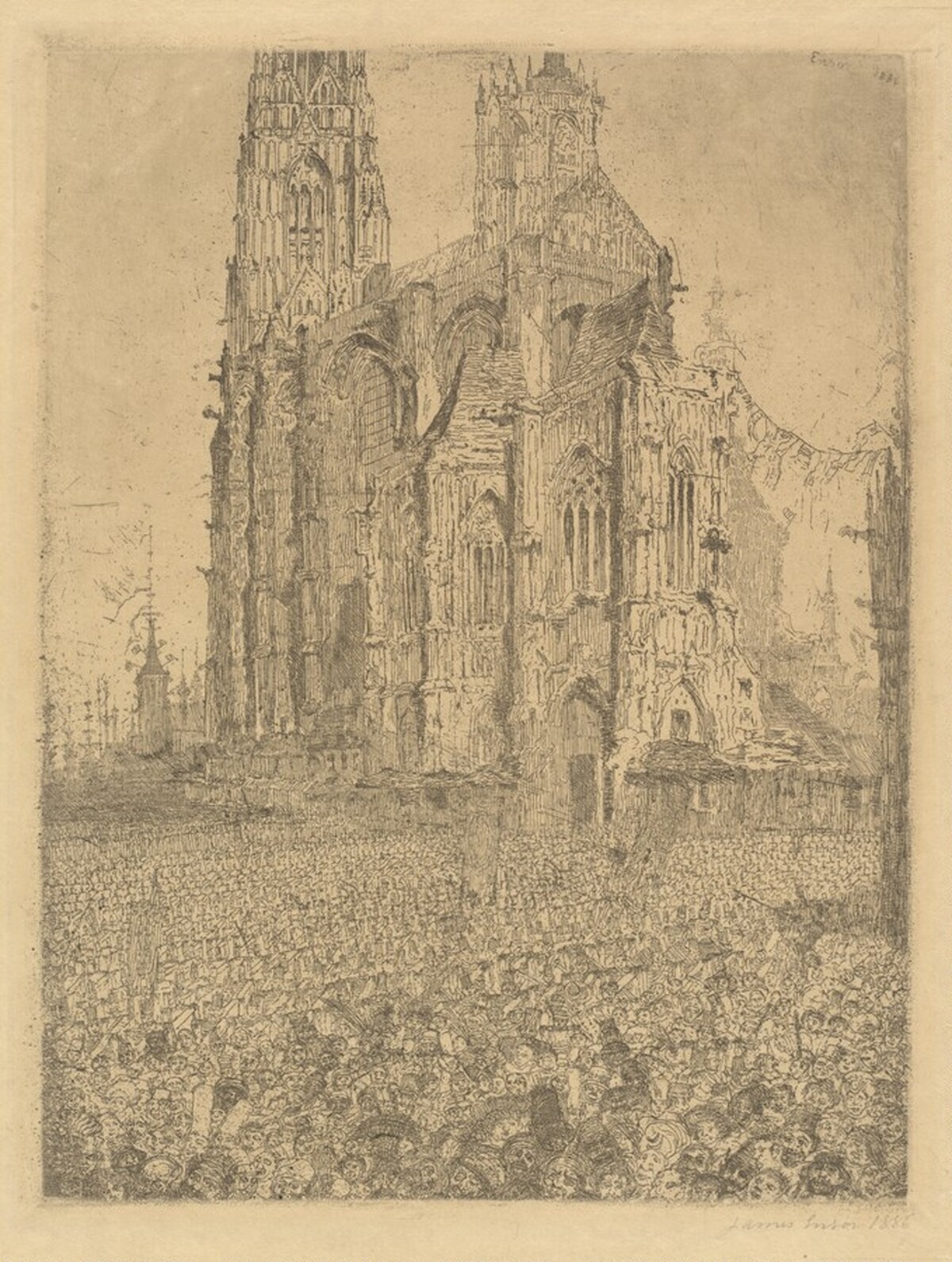 The Cathedral (La cathedrale) by James Ensor