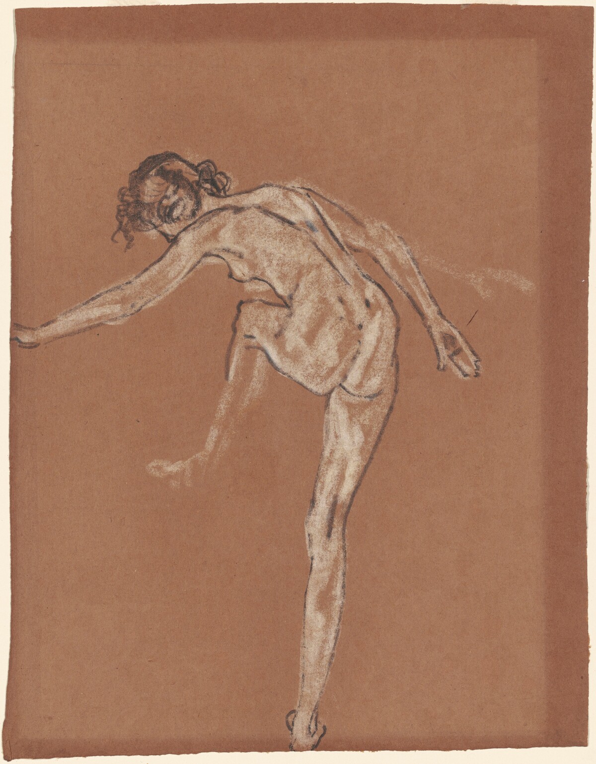 Female Nude from Behind by Arthur B. Davies