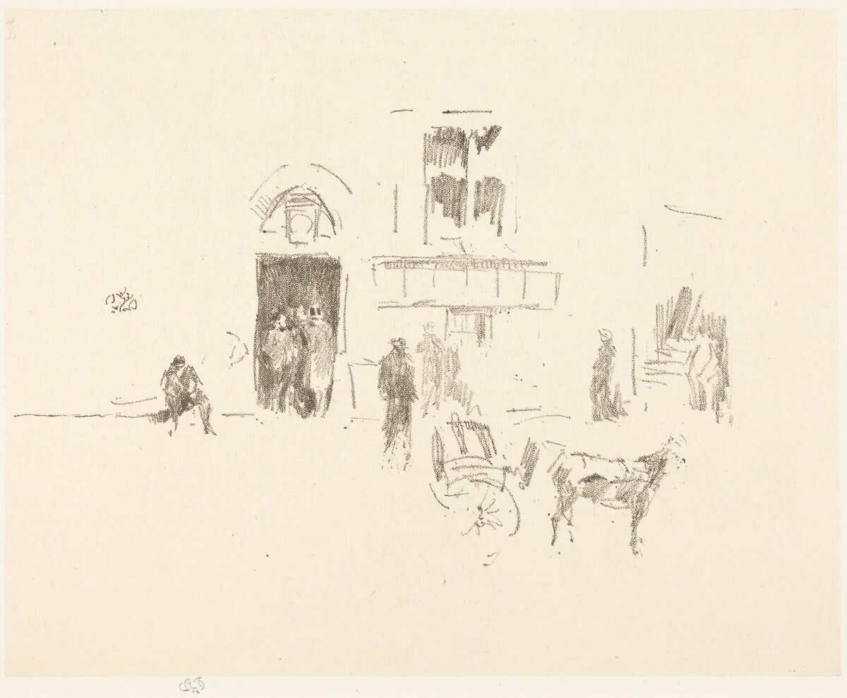 Gaiety Stage Door by James McNeill Whistler