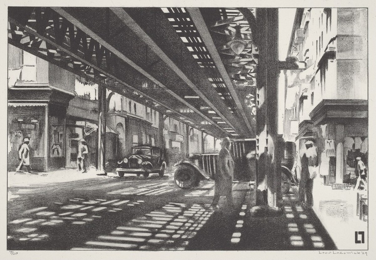 Allen Street by Louis Lozowick